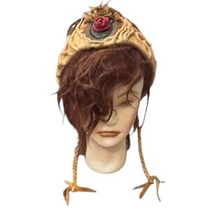 Embellished Tan Custom‎ Leather Headband